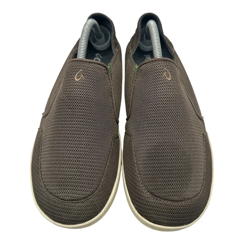 Olukai Nohea Mesh Sneakers Men's Size 10 Green Mustang Lime Peel Slip On‎ Shoes
